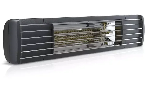 Elektrische warmtestraler met halogeenlamp voor binnenshuis